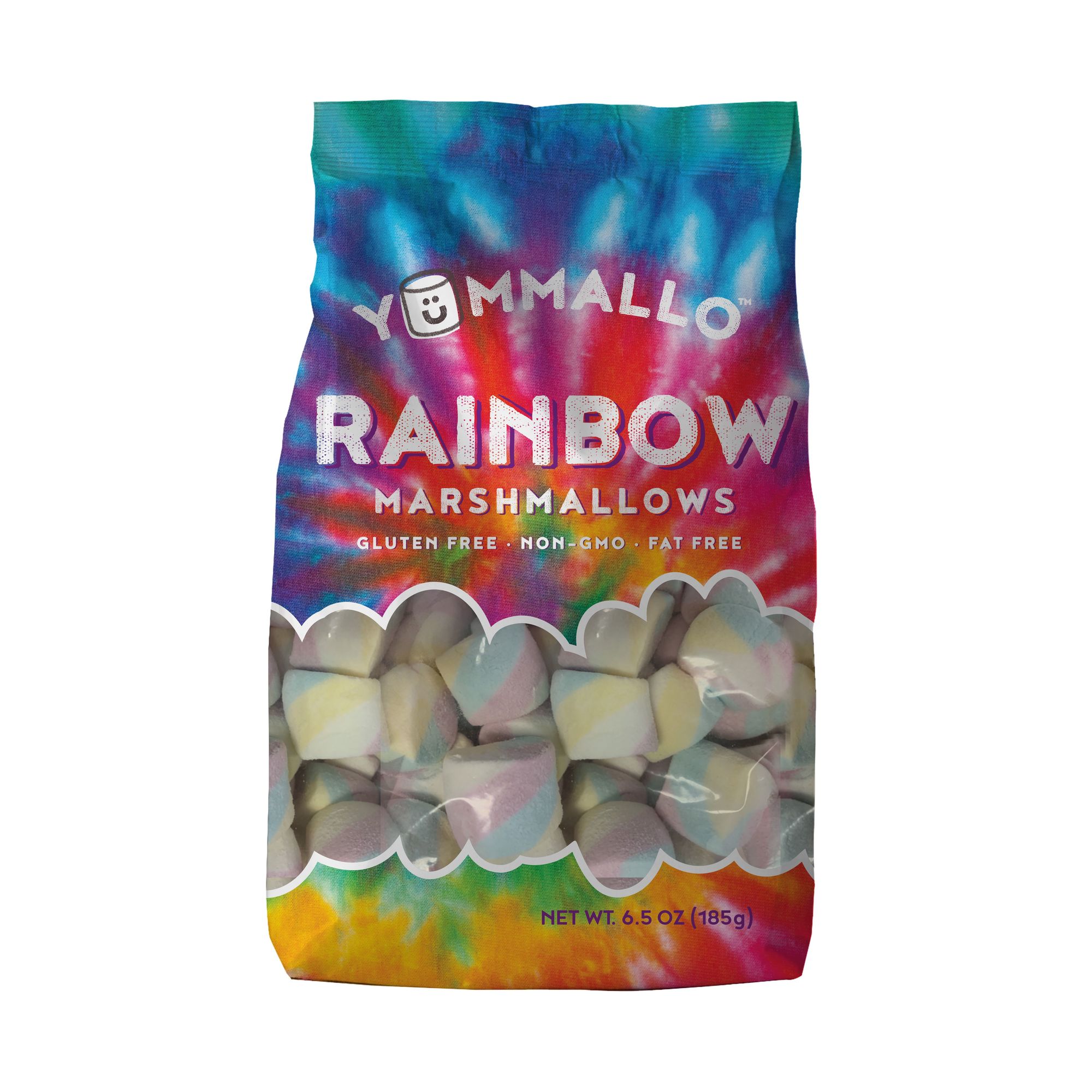 Yummallo Yummix Rainbow Marshmallows, Great for Desserts, Gifts and Easter