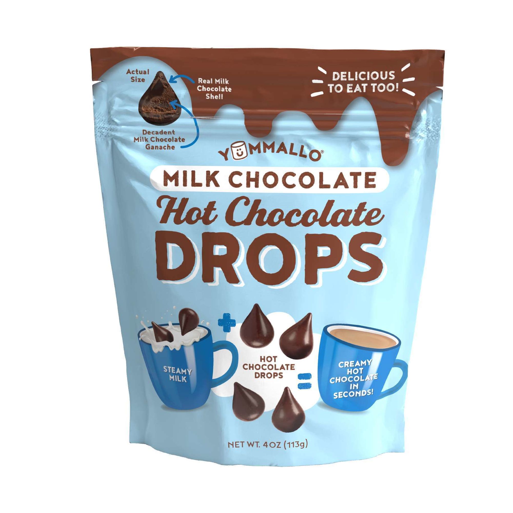 Yummallo Milk Chocolate Hot Chocolate Drops