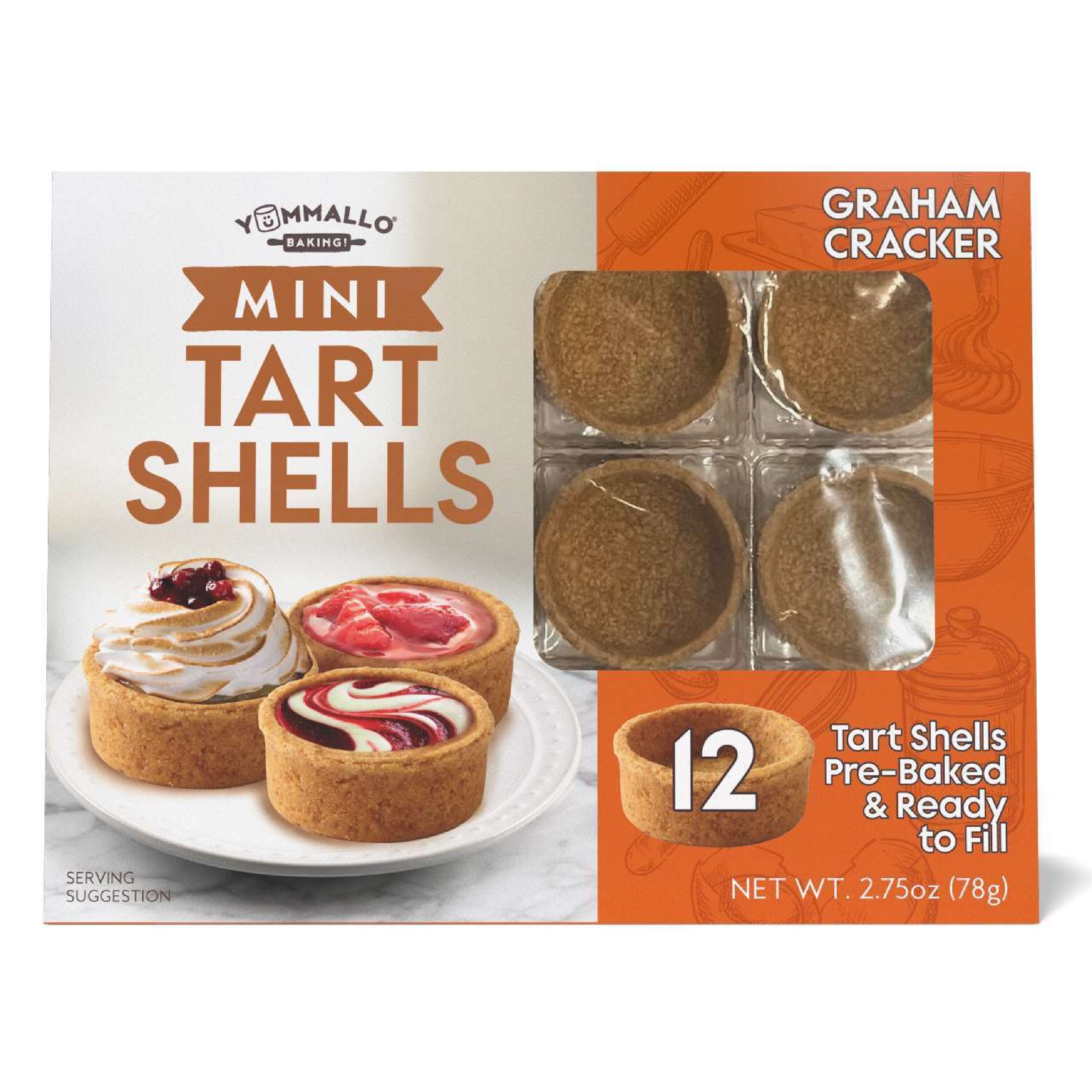 Yummallo Chocolate Flavored Mini Tart Shells